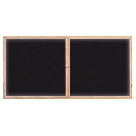 United Visual Products Open Faced Traditional Corkboard, 12x36" UV639A-SATIN-BUFF